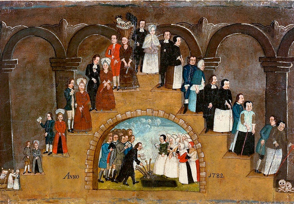 begravningsscen alderstrappan BozSMNO6kblA »ålderstrappan«, med en begravningsscen i mitten